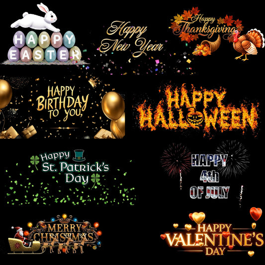 Holiday Message Collection - 9 Holidays